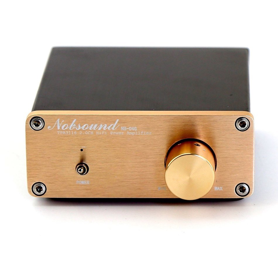 Nobsound&reg; HiFi TPA3116 2.0CH Stereo Digital Amplifier Integrated amp+Power Supply N3