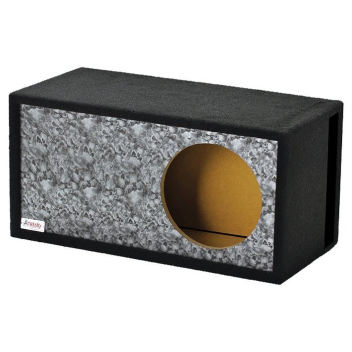 Atrend 10LSVB - White Carbon Fiber 10" Single Vented SPL - Custom Subwoofer Box 1.95 Cu Ft