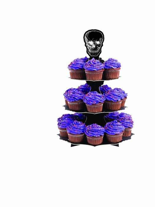 Wilton 1512-135 Halloween Skull Cupcake Stand, 1 Count