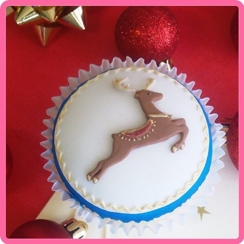 Prancing Reindeer Cup Cake Mold N4