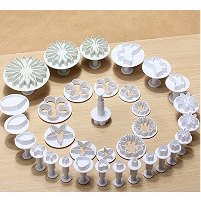 GTI Cake Tools 10 sets (33pcs) Flower Fondant Cake Sugarcraft Decorating Kit Cookie Mould Decration Tool Icing... N13
