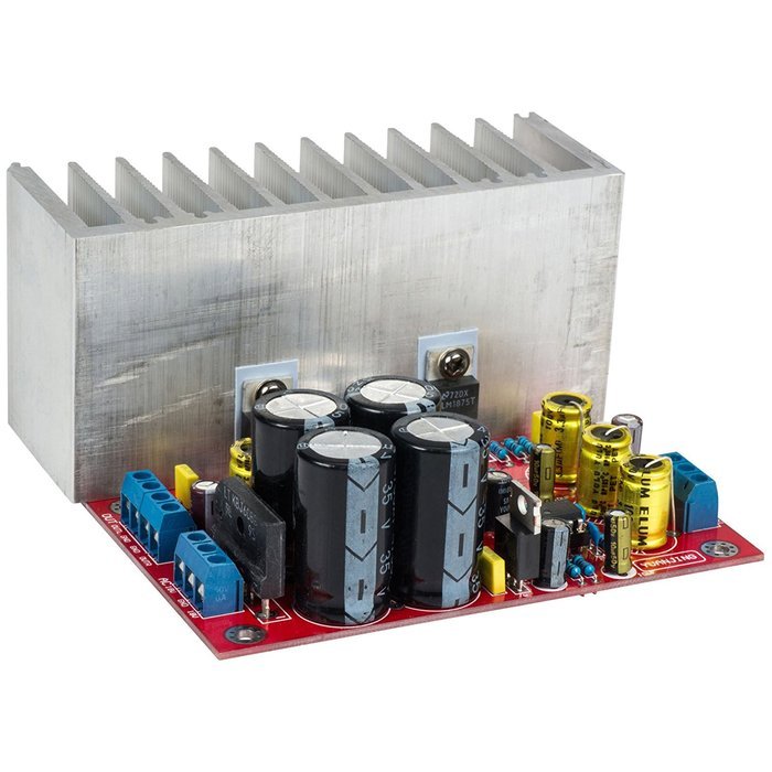 Yuan-Jing LM1875 Power Amplifier Board and Heat Sink with NE5532 Preamplifier 22 Watts x 2