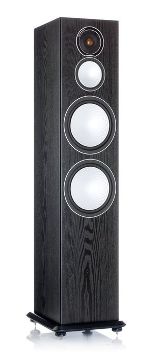 Monitor Audio - Silver Series 10 3-way Floorstanding Speaker - Each - Black Oak