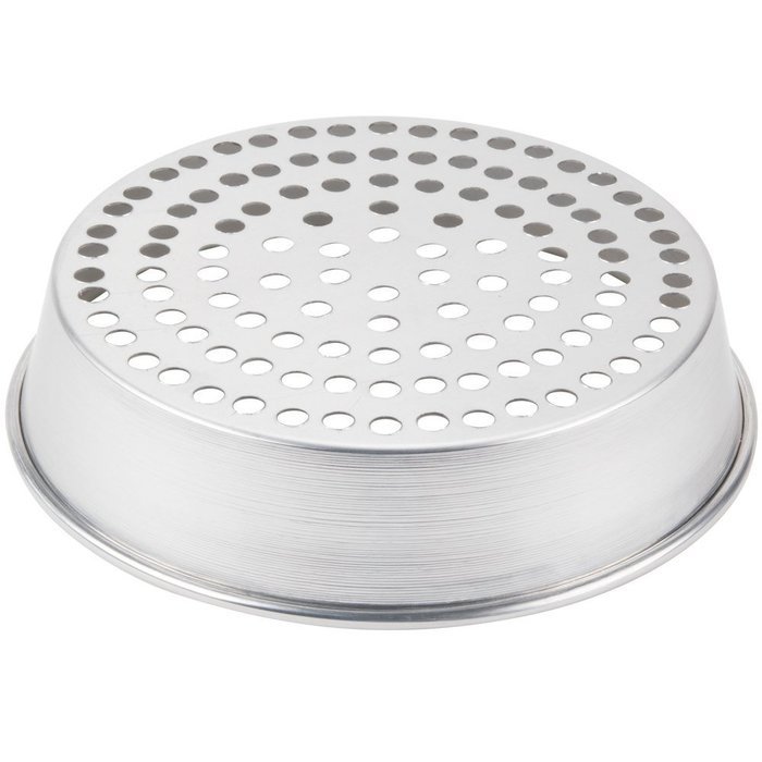 American Metalcraft A90092SP 9" x 2" Super Perforated Standard Weight Aluminum Tapered / Nesting Pizza Pan