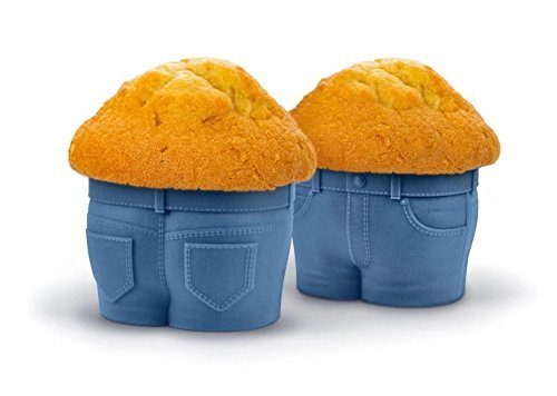 "Muffin Top" silicone mold individual muffin pans (Set of 6) N3