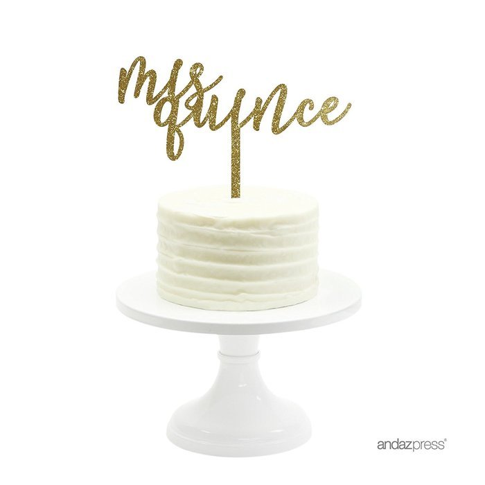 Andaz Press 5th Birthday and Anniversary Acrylic Cake Toppers, Pink Glitter, Number 5, 1-Pack N182