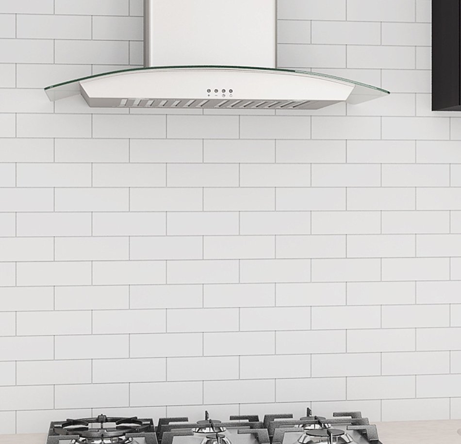 Ancona Tornado III Wall-Mounted Convertible Range Hood, 36-Inch, Stainless Steel N3