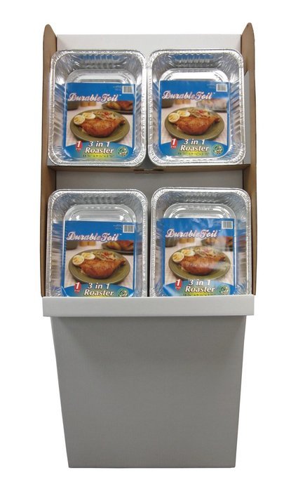 Durable Packaging D42196 3-in-1 Aluminum Roasting Pan (Pack of 96)