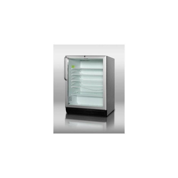 Summit SCR600BLCSSADA 24" Commercially Approved & ADA Compliant Compact Refrigerator with 5.5 cu. ft. Capacity... N2