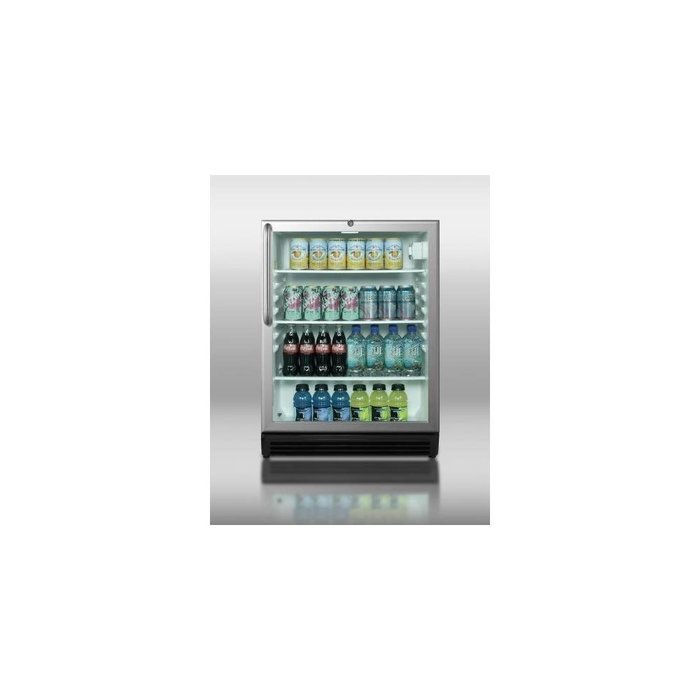 Summit SCR600BLCSSADA 24" Commercially Approved & ADA Compliant Compact Refrigerator with 5.5 cu. ft. Capacity... N3