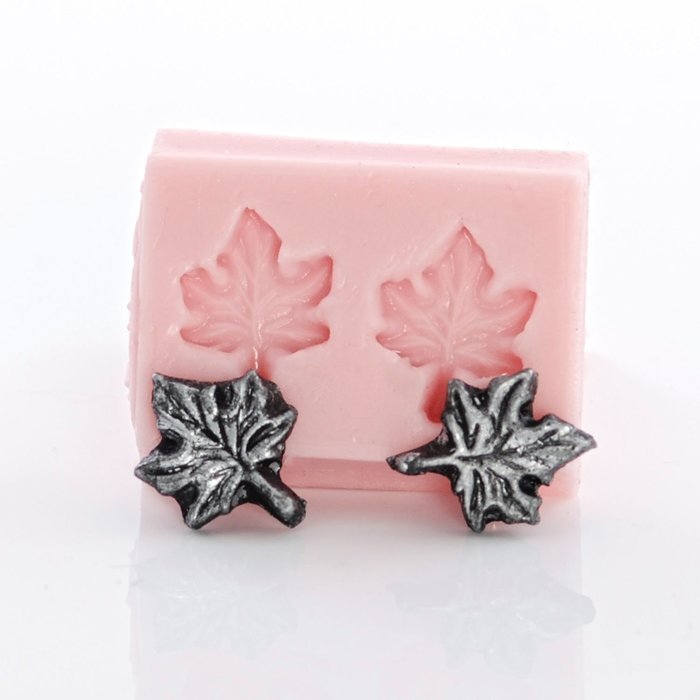 Tiny Maple Leaf Silicone Mold use with Fondant, Candy, Chocolate, Food Safe, Polymer Clay, Resin Mold, Epoxy Perfect... N3