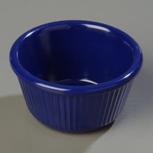 Cobalt Blue Heavy Weight Melamine Fluted Ramekin 4 Ounce -- 48 per case N3