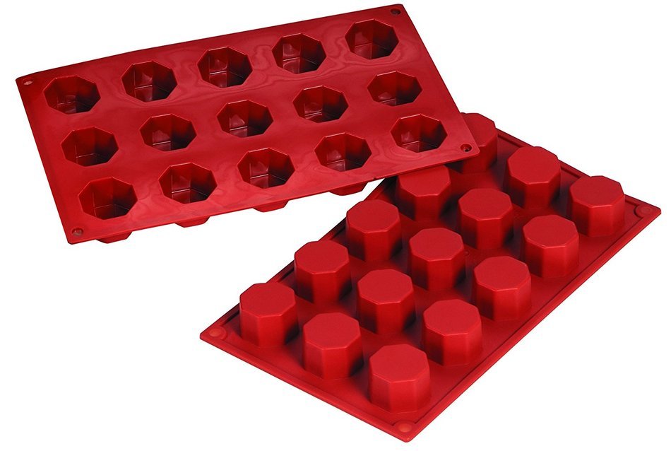 Fat Daddio's 1-Ounce Silicone Bakeware, Octagon