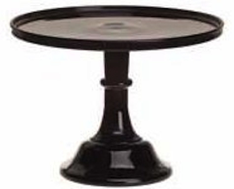 Cake Plate Round Plain & Simple Mosser Glass (6", Jadeite)