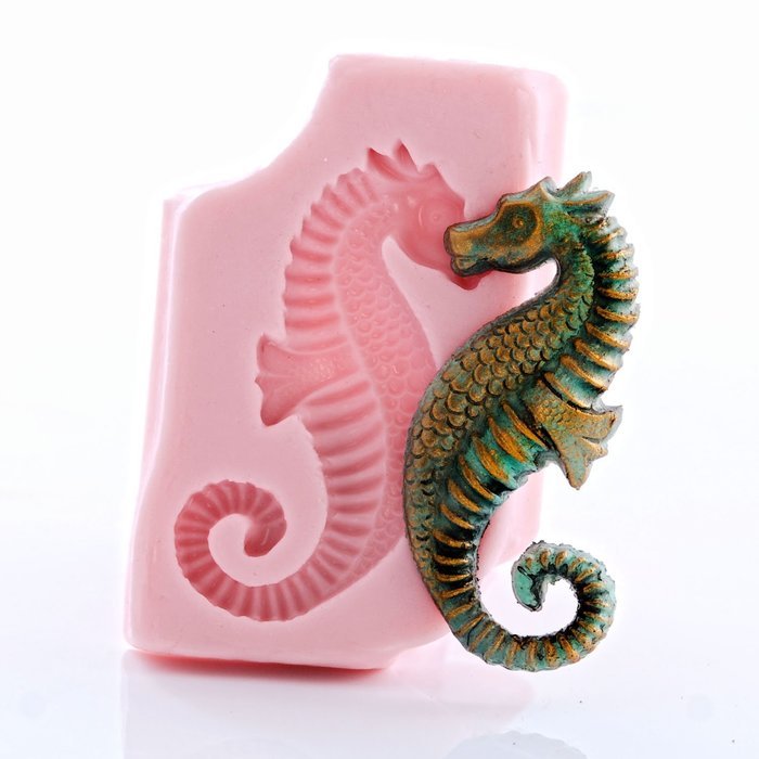 Seahorse Silicone Mold Food Safe Fondant, Chocolate, Candy, Resin, Polymer Clay, Soap, Craft, Jewelry Food Mold. N4