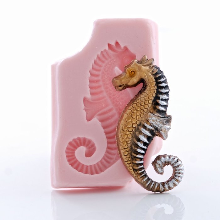 Seahorse Silicone Mold Food Safe Fondant, Chocolate, Candy, Resin, Polymer Clay, Soap, Craft, Jewelry Food Mold. N5