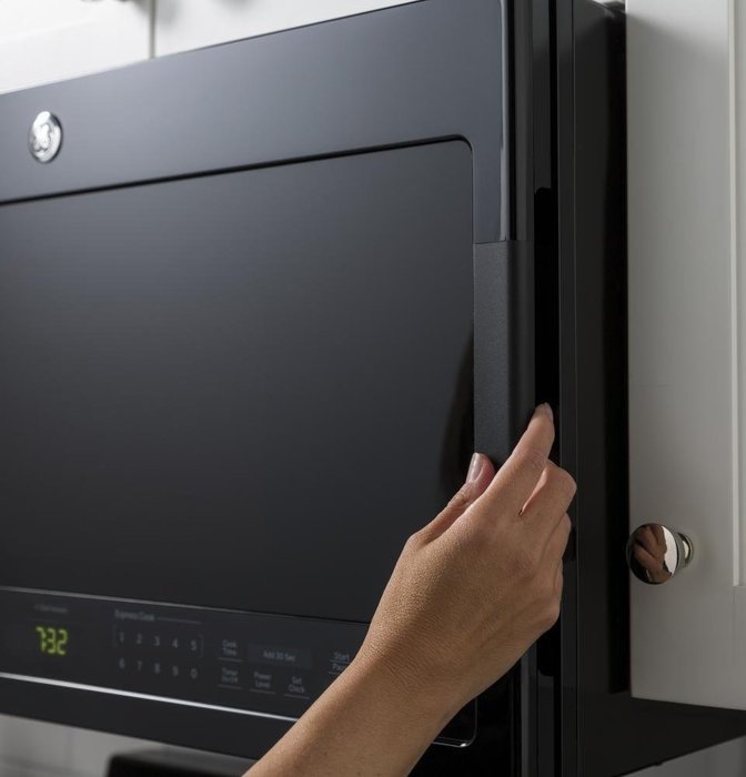 GE PVM9005DJBB Profile 2.1 Cu. Ft. Black Over-the-Range Microwave N3