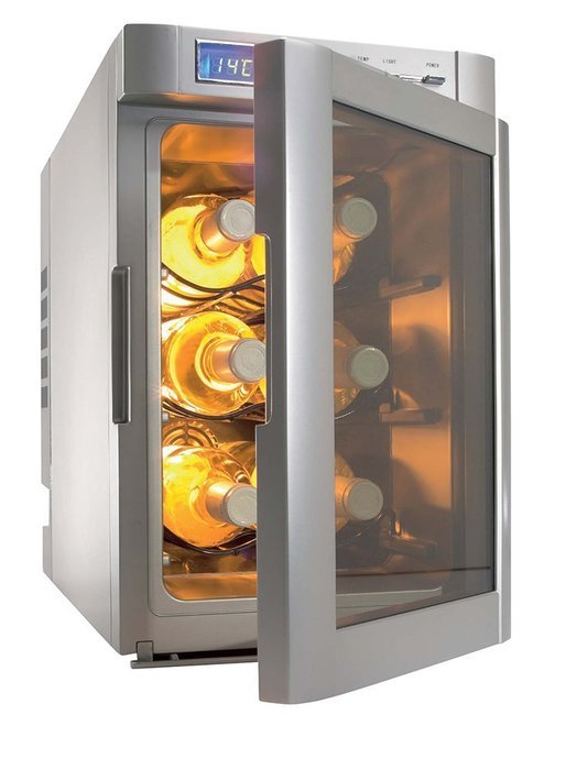 Dometic MF-6W Silver 6-Bottle Wine Cooler N4