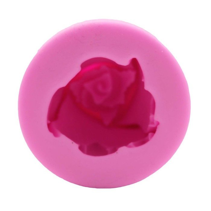 VANKER Novelty 3D Rose Flower Shape Mold Handmade Craft Soap Candle Mould Reusable Cool N5