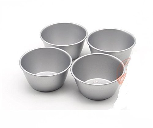 Astra shop Pack of 8 Individual Molds/ Chocolate Molten Pans/ Pudding Cups/ Raspberry Souffle Pot Pie Darioles... N6