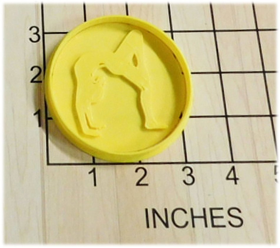 Gymnastics Gymnast Tumbling Cookie Cutter and Stamp #1012 N2