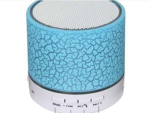 Booole,Mini LED Colorful Lighting Speaker Wireless Bluetooth Subwoofer with Handsfree Microphone Radio for Phone N2