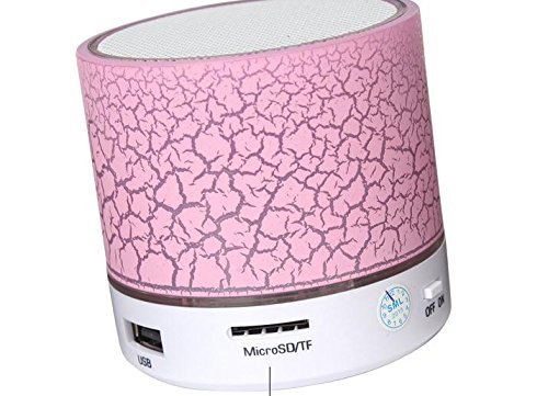 Booole,Mini LED Colorful Lighting Speaker Wireless Bluetooth Subwoofer with Handsfree Microphone Radio for Phone N3