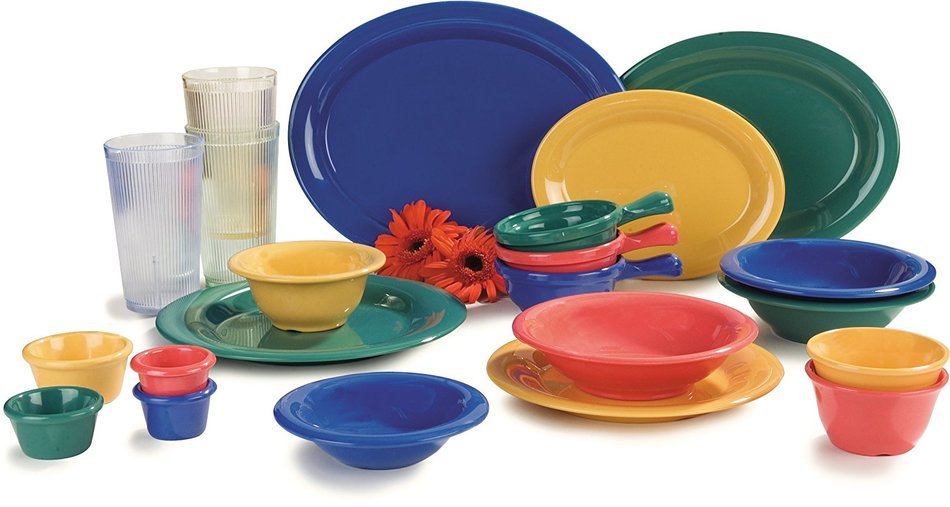 Carlisle Durus Narrow Rim Melamine Plates N50