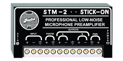 RDL STM-2 Mic Preamplifier Adjustable 35 To 65 DB Gain, Two Balanced Or ...