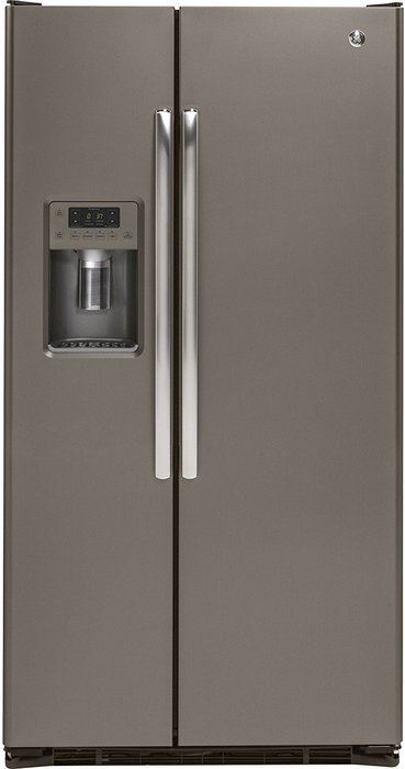 GE GZS22DMJES 36" 21.9 cu. ft. Counter-Depth Side-By-Side Refrigerator In Slate