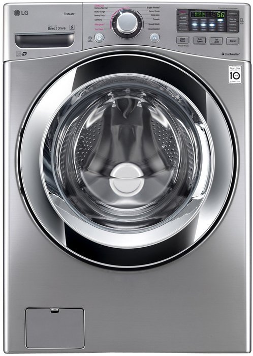 LG WM3670HVA 4.5 Cu. Ft. Graphite Steel With Steam Cycle Front Load Washer - Energy Star N3