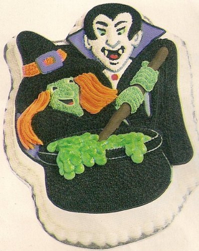 Wilton Monster Party Halloween Witch Vampire Cake Pan (2105-2039, 1999) Retired N3
