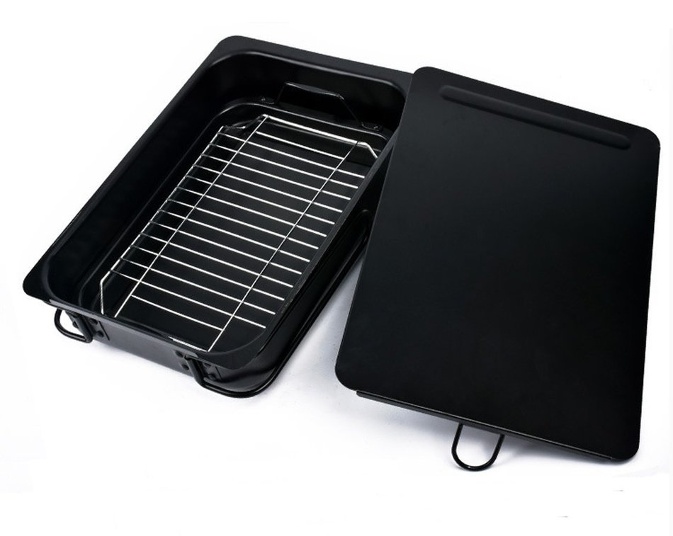 Lysport Carbon Steel Stovetop Grill Smoker Set N5