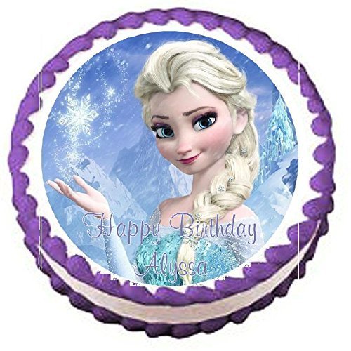 Frozen Elsa Edible Frosting Sheet Cake Topper - 7.5" Round