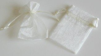 Rina's Garden Creations Organza Favor Bags - 3"X4" Ivory Color, Pk Of 120