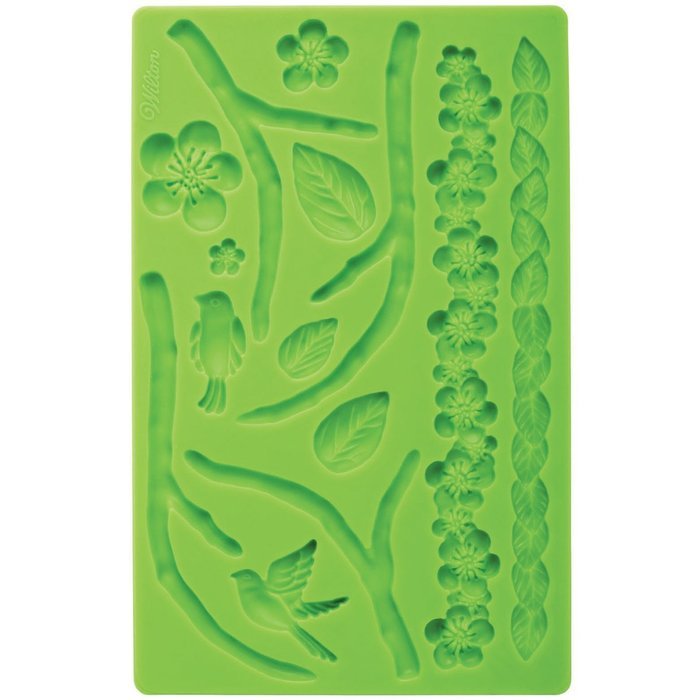 Fondant & Gum Paste Silicone Mold 5.7x10.6-Nature