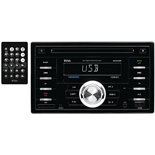 BOSS AUDIO 824UAB Double-DIN In-Dash CD AM/FM Receiver with Bluetooth