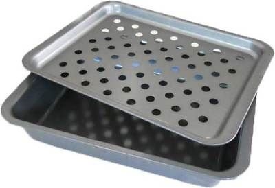 2-Piece Broiler Pan Small Toaster Oven Range Stove Rack- Kitchen Tools & Gadgets N2
