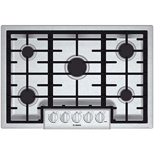 Bosch NGM8055UC 800 30" Stainless Steel Gas Sealed Burner Cooktop