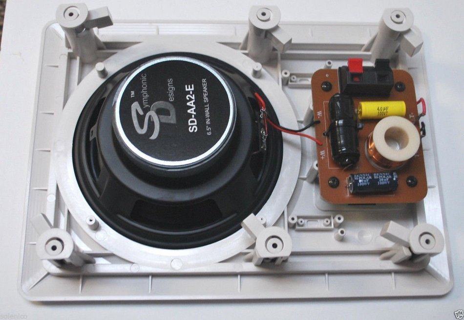 2-Way High Power In-Wall recessed Speaker (Pair) 7 5/16"x 10 3/4" square SD-AA2E N2