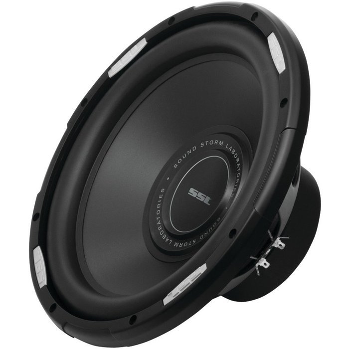 1 - GSW Series Dual 4_ Voice Coil Subwoofer with Polypropylene Cone (12"; 2,000 Watts), Dual 4_ high temperature...