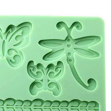 Sher DIY Baking 3D Insects Leaf Pattern Embossing Mould (Random Color)