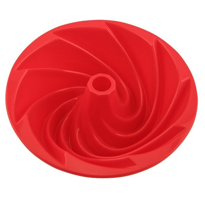 Sago Brothers Large Spiral Shaped Bundt Cake Pan, Flower Shaped Silicone Baking Mold Decorating Dessert Cake Pan... N4