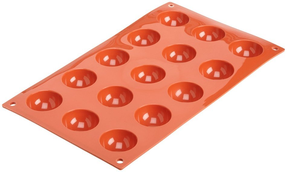Silikomart Siliconflex Half-Sphere Mold, 1.57 Inch Diameter x 0.78 Inch High