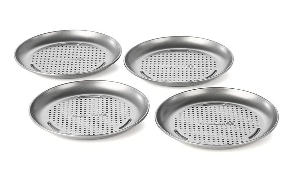 Calphalon Nonstick Bakeware, Mini Pizza Pan, 7-inch, Set of 4 N6