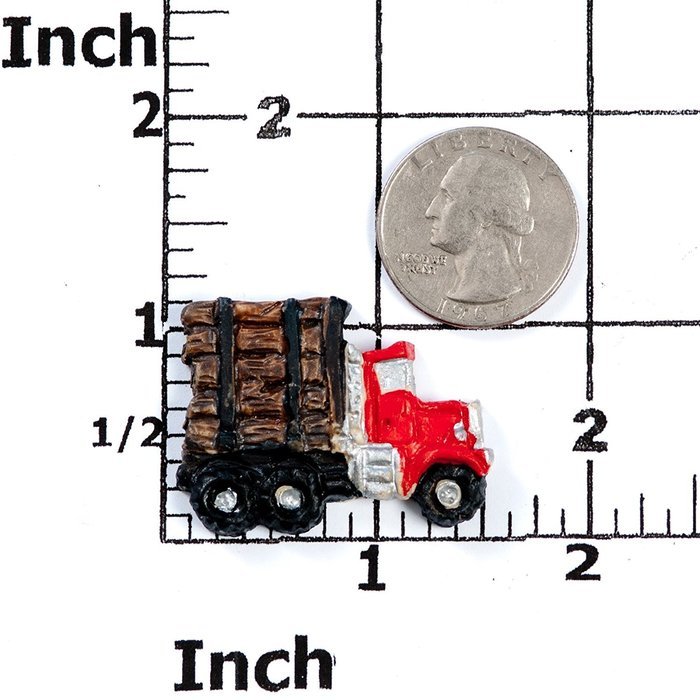 Small Log Truck Silicone Mold Food Safe Fondant, Resin, Polymer Clay Mold. Flexible easy to use. Jewelry, Craft... N4