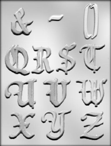 CK Products 2-Inch Alphabet Q through Z Chocolate Mold