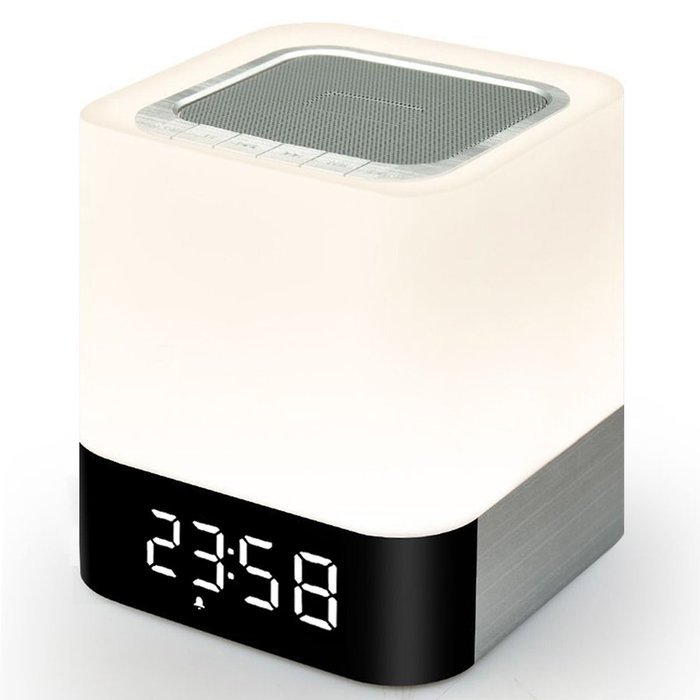 KoTeel Wireless Bluetooth Speaker Portable HIFI Stereo with Led Light Lamp and Alarm Clock, Quality Sound, Touch... N2