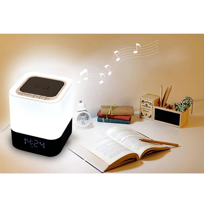 KoTeel Wireless Bluetooth Speaker Portable HIFI Stereo with Led Light Lamp and Alarm Clock, Quality Sound, Touch... N3
