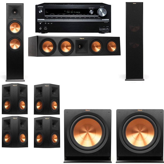 Klipsch RP-280F Tower Speakers-RP-450C-7.2-Pioneer Elite SC-85